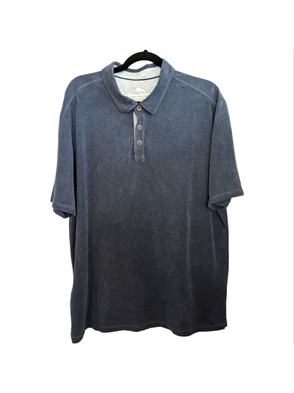 Tommy Bahama Shoreline Surf Blue Tencel Blend Polo Size XXL EUC